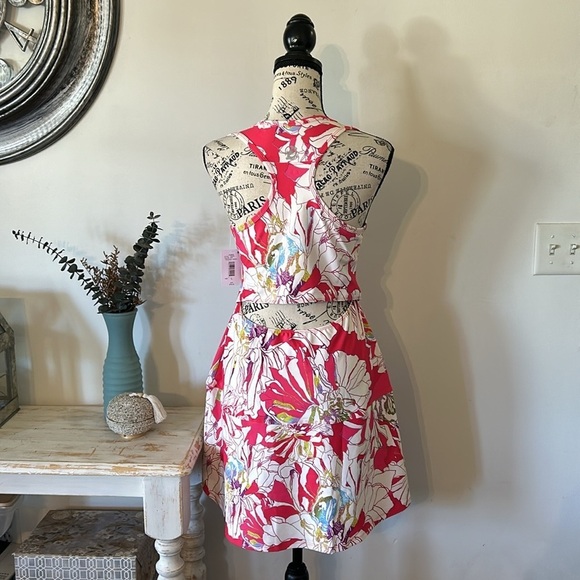 NWT Natori Josie Solstice Floral Poppy Tennis Dress Women's size L - Picture 7 of 9